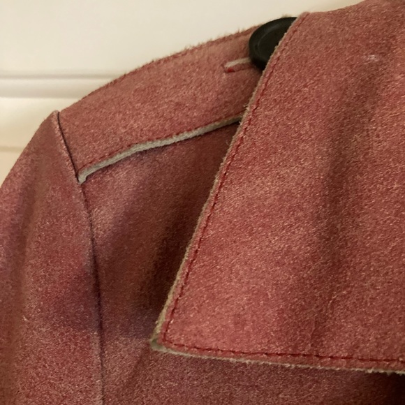 Vintage Rare Tommy Hilfiger Distressed Leather Trench! - Picture 4 of 12